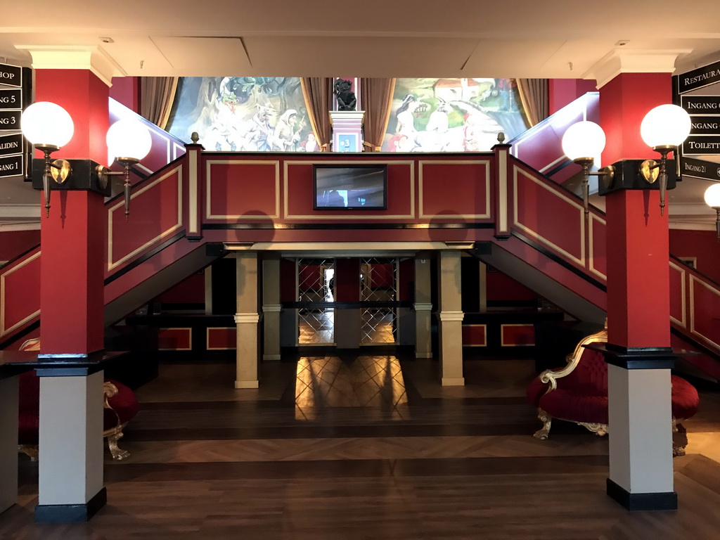 Lobby and staircase of the Efteling Theatre at the Anderrijk kingdom