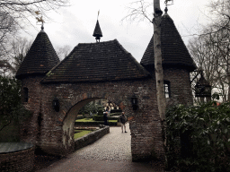 Gate to the Herautenplein square at the Fairytale Forest at the Marerijk kingdom