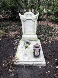 Grave of Cinderella`s mother at the Cinderella attraction at the Fairytale Forest at the Marerijk kingdom