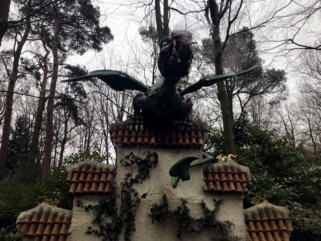 The Dragon attraction at the Fairytale Forest at the Marerijk kingdom