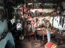 Interior of Geppetto`s House at the Pinocchio attraction at the Fairytale Forest at the Marerijk kingdom