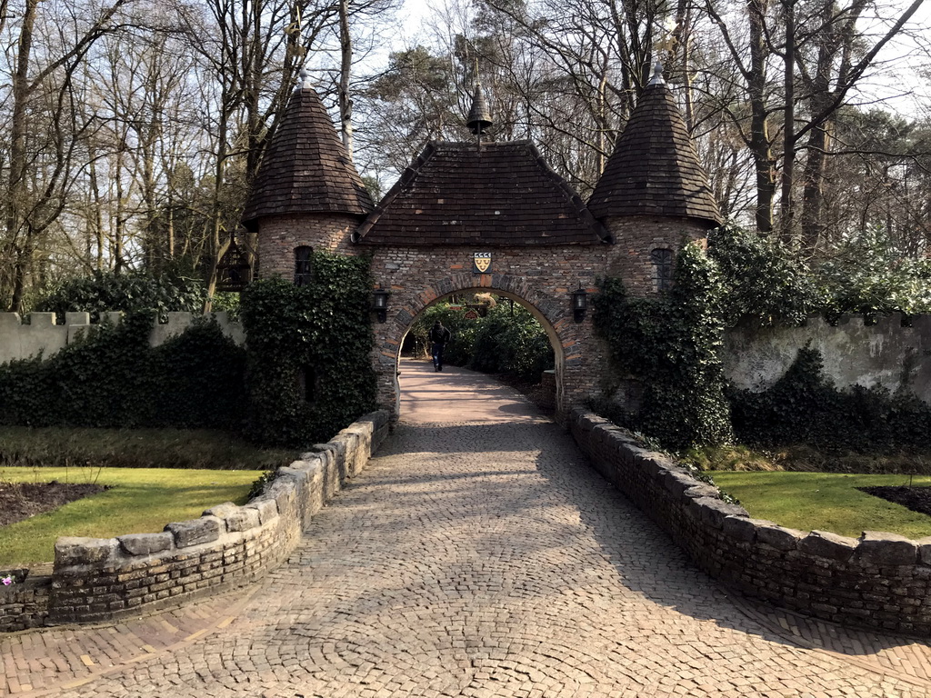 Gate from the Herautenplein square at the Fairytale Forest at the Marerijk kingdom