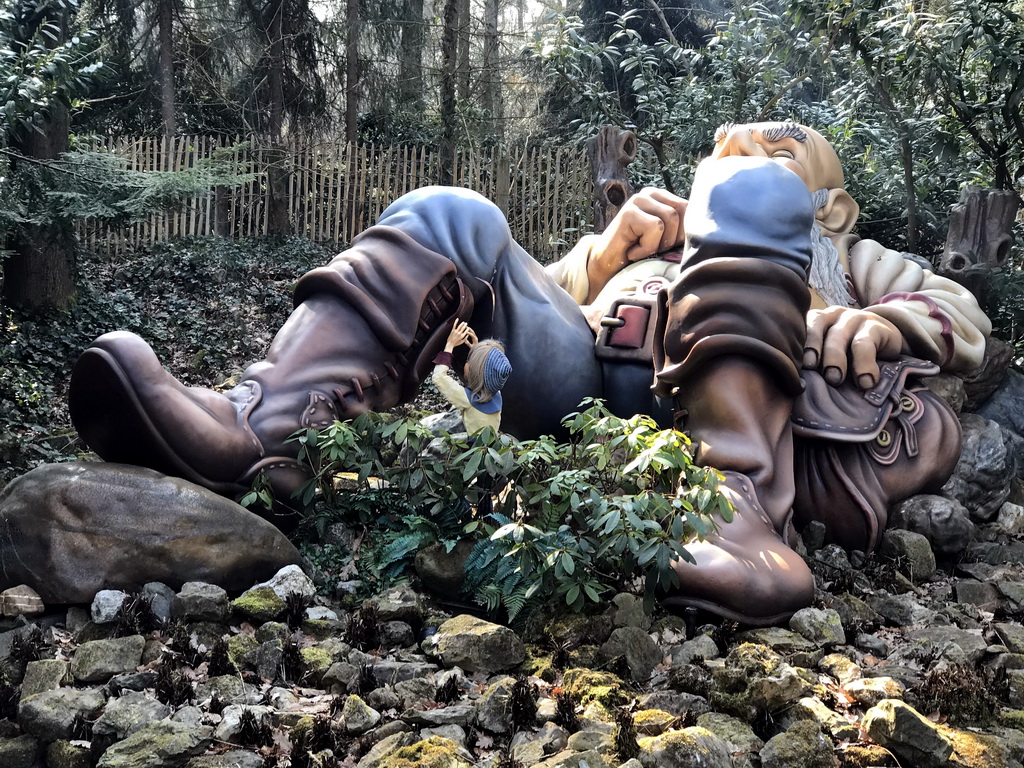 The Tom Thumb attraction at the Fairytale Forest at the Marerijk kingdom