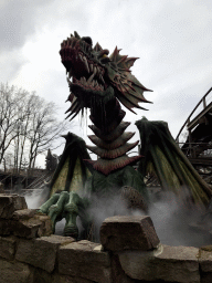 Dragon at the Joris en de Draak attraction at the Ruigrijk kingdom