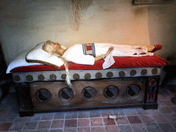 Sleeping Beauty in the Castle of Sleeping Beauty at the Sleeping Beauty attraction at the Fairytale Forest at the Marerijk kingdom