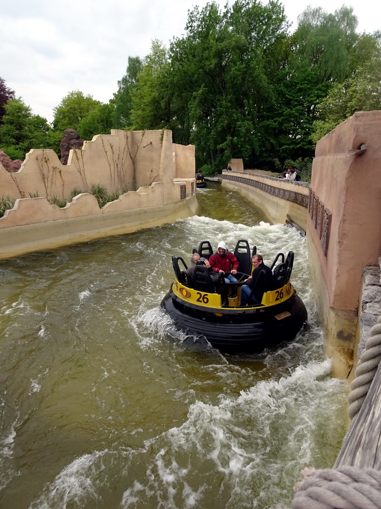 Boats at the Piraña attraction at the Anderrijk kingdom