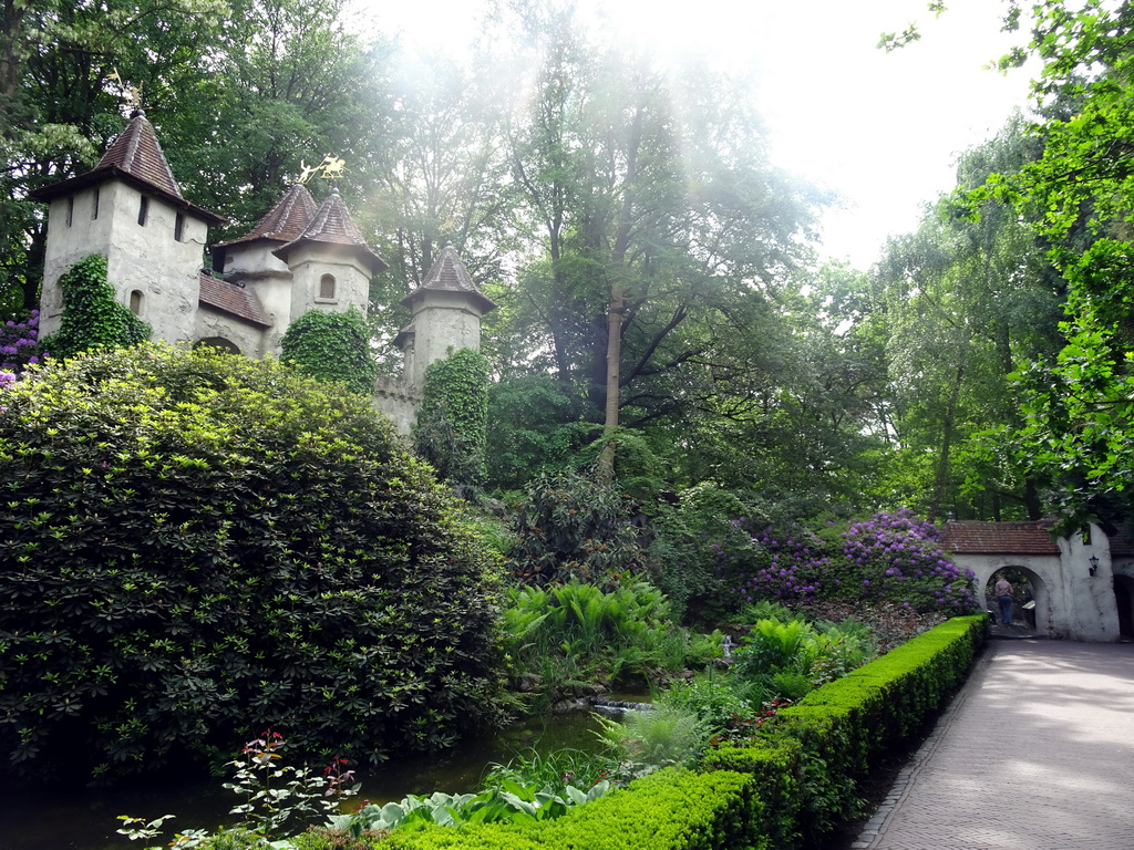 The Castle of Sleeping Beauty at the Sleeping Beauty attraction at the Fairytale Forest at the Marerijk kingdom