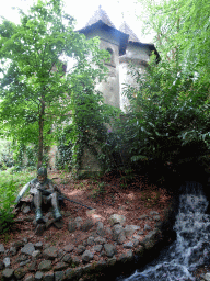 Sleeping guard at the Sleeping Beauty attraction at the Fairytale Forest at the Marerijk kingdom