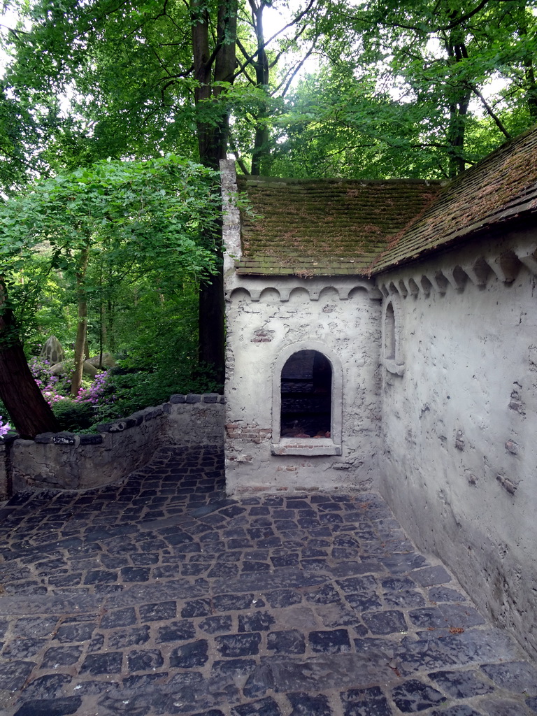 South side of the Castle of Sleeping Beauty at the Sleeping Beauty attraction at the Fairytale Forest at the Marerijk kingdom