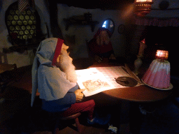 Two gnomes in a house at the Gnome Village at the Fairytale Forest at the Marerijk kingdom