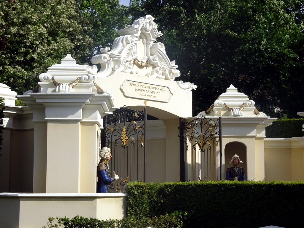 Guards at the Emperor`s New Clothes attraction at the Fairytale Forest at the Marerijk kingdom