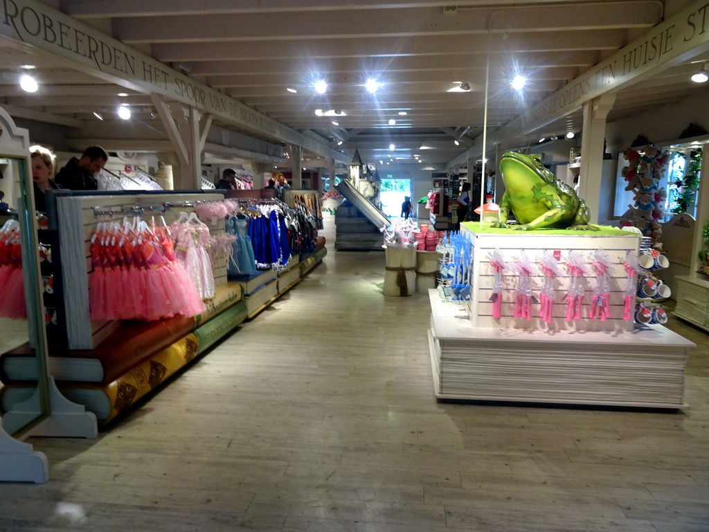 Interior of the In den Ouden Marskramer souvenir shop at the Marerijk kingdom