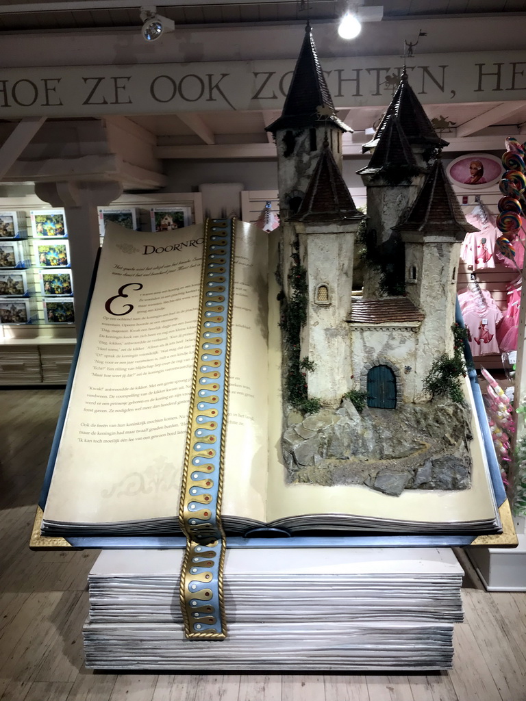 Scale model of the Castle of Sleeping Beauty at the In den Ouden Marskramer souvenir shop at the Marerijk kingdom