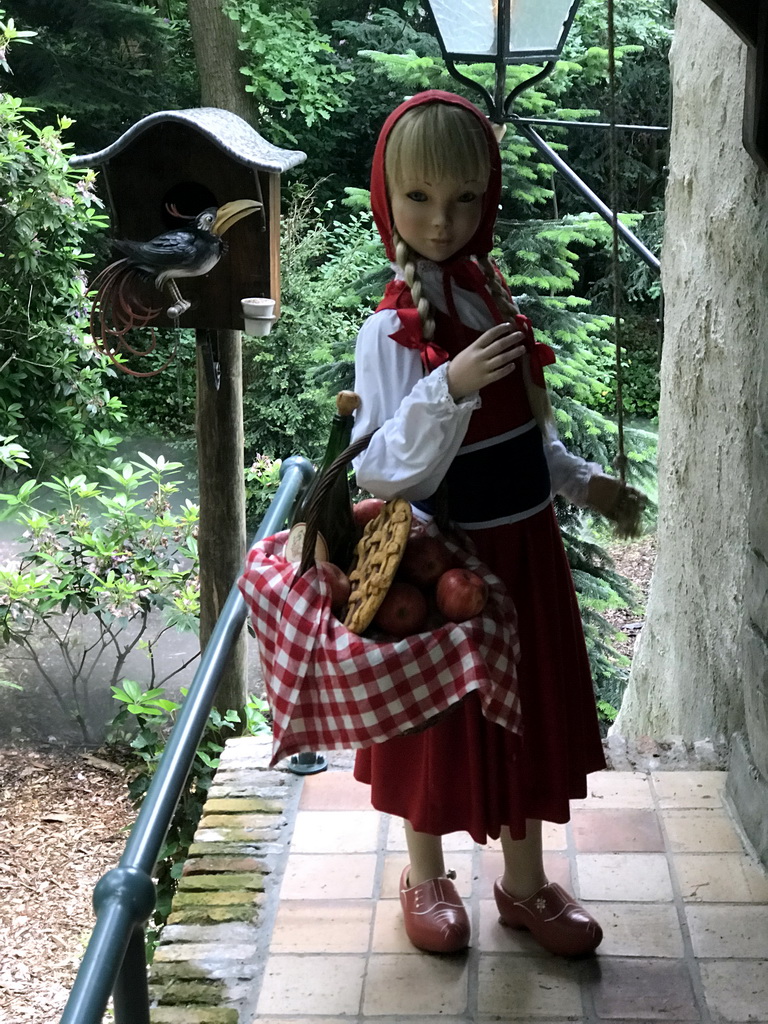 Little Red Riding Hood at the Little Red Riding Hood attraction at the Fairytale Forest at the Marerijk kingdom