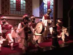 Musicians at the Throne Room scene at the Fata Morgana attraction at the Anderrijk kingdom