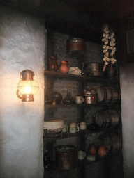 Barrels, cups and garlic inside the Vliegende Hollander attraction at the Ruigrijk kingdom