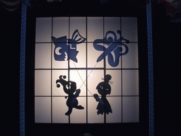 Shadow play at the Chinese scene at the Carnaval Festival attraction at the Reizenrijk kingdom