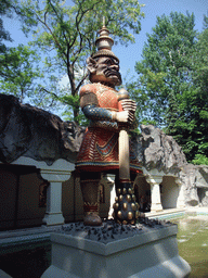 Statue in front of the Indian Water Lilies attraction at the Fairytale Forest at the Marerijk kingdom