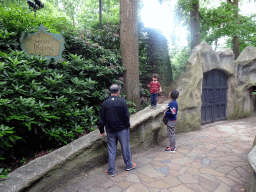 Max and Miaomiao`s parents at the exit of the Indian Water Lilies attraction at the Fairytale Forest at the Marerijk kingdom