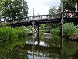 Bridge and Gondolettas at the Gondoletta attraction at the Reizenrijk kingdom, viewed from our Gondoletta