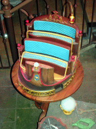 Scale model of the Fantasievaarder rider in the waiting line for the Symbolica attraction at the Fantasierijk kingdom