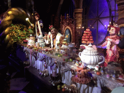 Jester Pardoes, King Pardulfus and Princess Pardijn at the Royal Hall in the Symbolica attraction at the Fantasierijk kingdom