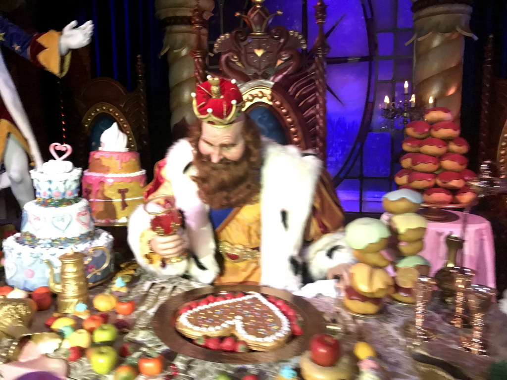 King Pardulfus at the Royal Hall in the Symbolica attraction at the Fantasierijk kingdom