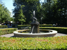 Pelican fountain at the Carrouselplein square at the Marerijk kingdom
