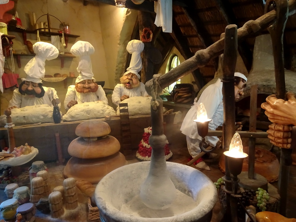 Interior of the Lariekoekhuys building at the Laafland attraction at the Marerijk kingdom