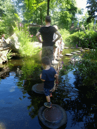 Max on the Staptegels at the Laafland attraction at the Marerijk kingdom