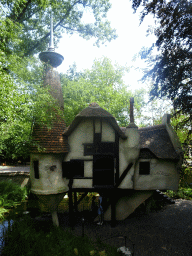 The Lachhuys building at the Laafland attraction at the Marerijk kingdom, viewed from the monorail