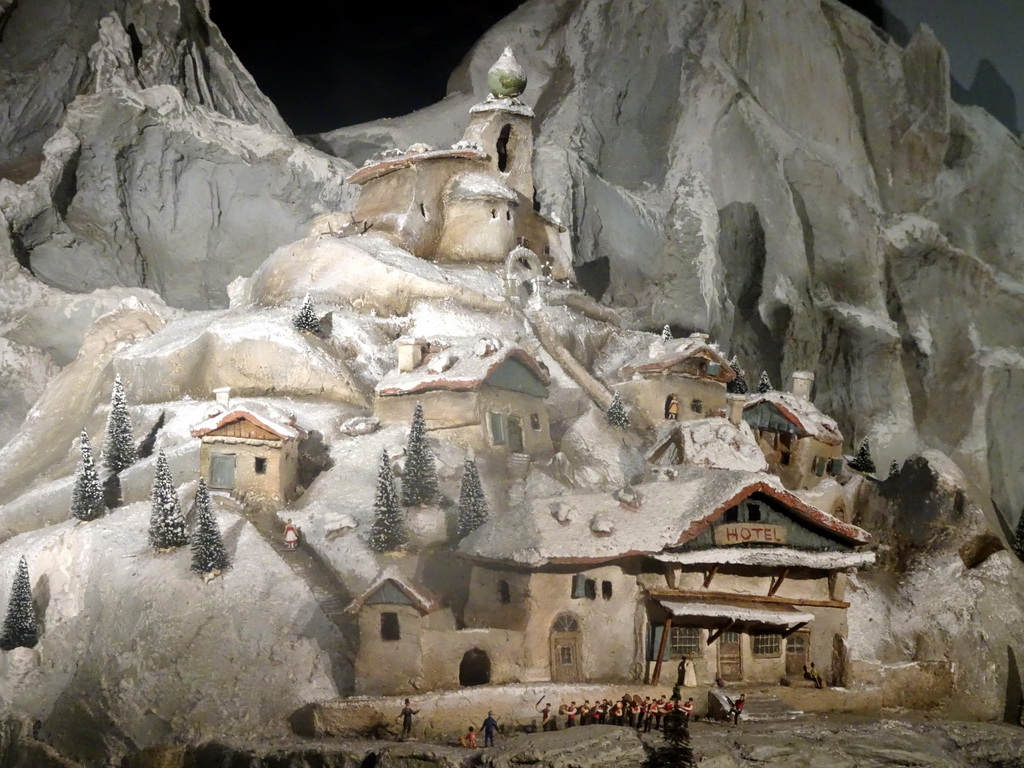 Hotel at the miniature world at the Diorama attraction at the Marerijk kingdom