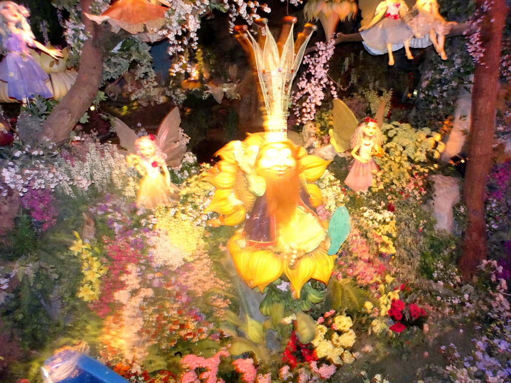 The Troll King Oberon at the Fairy Garden in the Droomvlucht attraction at the Marerijk kingdom
