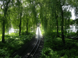 Railway passing through the Gondoletta lake at the Reizenrijk kingdom