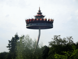The Pagoda attraction at the Reizenrijk kingdom, viewed from the Kinderspoor attraction at the Ruigrijk kingdom