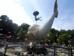 Statue of a whale at the Polka Marina attraction at the Ruigrijk kingdom