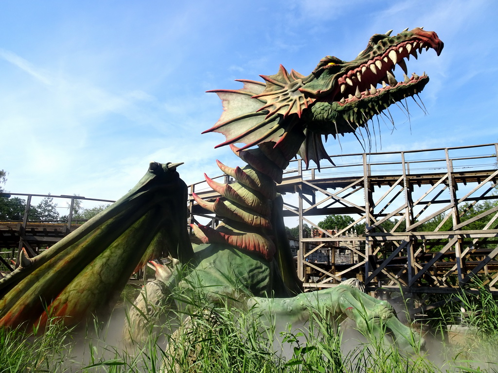 Dragon at the Joris en de Draak attraction at the Ruigrijk kingdom