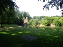 Lake at the southwest side of the Piraña attraction at the Anderrijk kingdom