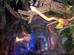 Snake at the Jungle scene at the Fata Morgana attraction at the Anderrijk kingdom