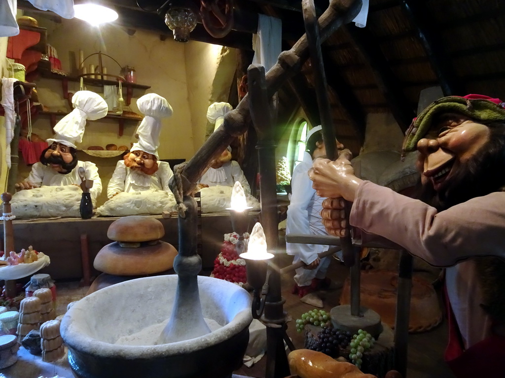 Interior of the Lariekoekhuys building at the Laafland attraction at the Marerijk kingdom