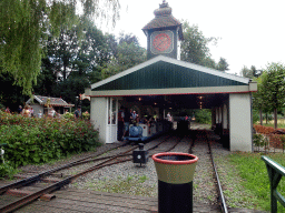 Station of the Kinderspoor attraction at the Ruigrijk kingdom, viewed from the train