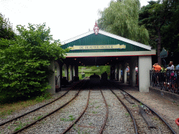 Station of the Kinderspoor attraction at the Ruigrijk kingdom, viewed from the train