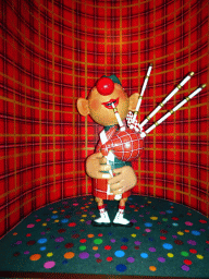 Scottish bagpipe player at the British scene at the Carnaval Festival attraction at the Reizenrijk kingdom