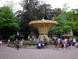 The Kleine Zweefmolen carousel at the Anton Pieck Plein square at the Marerijk kingdom