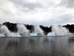 The Aquanura lake at the Fantasierijk kingdom, during the water show