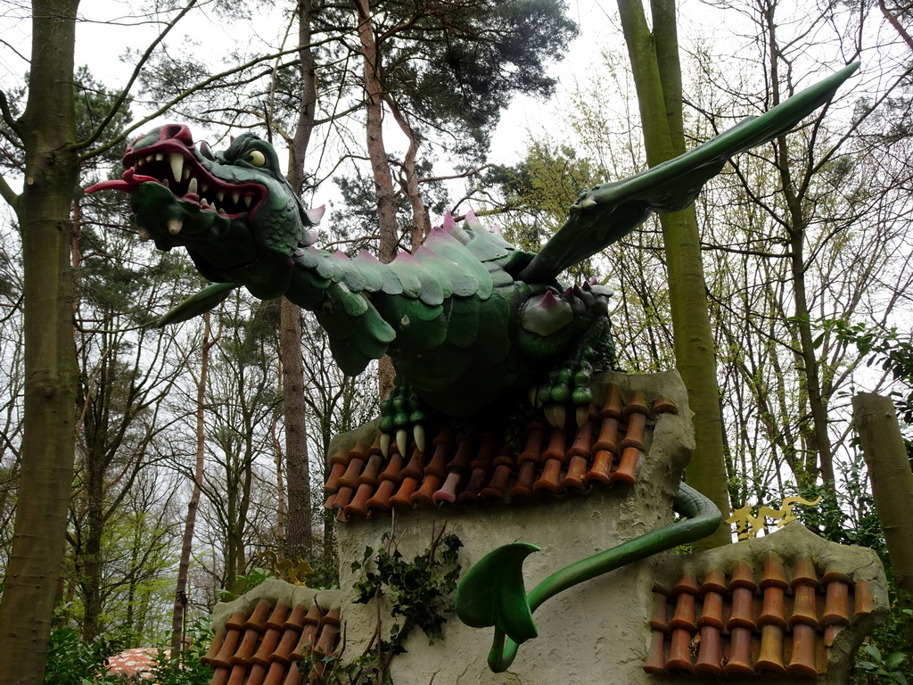 The Dragon attraction at the Fairytale Forest at the Marerijk kingdom