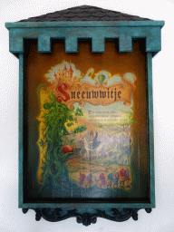 Poster near the Magic Mirror of the Snow White attraction at the Fairytale Forest at the Marerijk kingdom