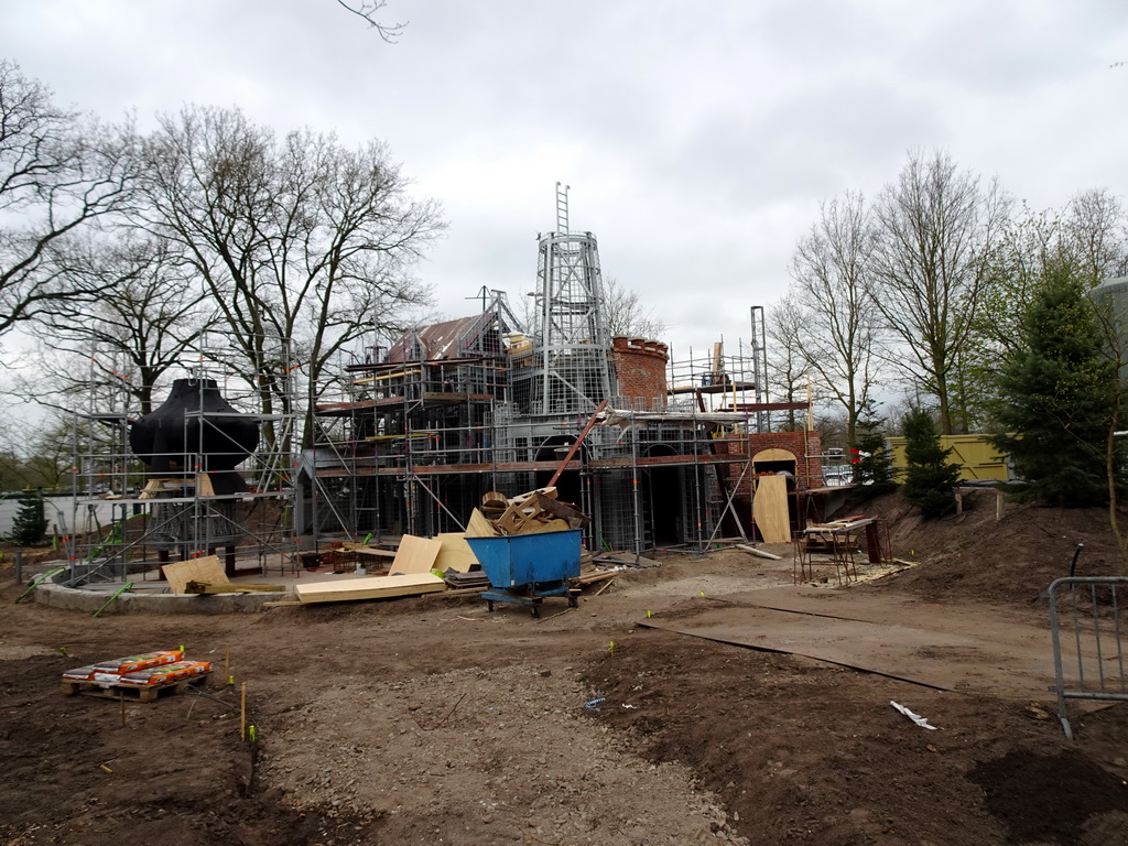 The Six Swans attraction at the Fairytale Forest at the Marerijk kingdom, under construction