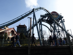 The Baron 1898 attraction of the Ruigrijk kingdom, viewed from our Gondoletta at the Gondoletta attraction at the Reizenrijk kingdom