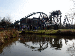 The Baron 1898 attraction of the Ruigrijk kingdom, viewed from our Gondoletta at the Gondoletta attraction at the Reizenrijk kingdom